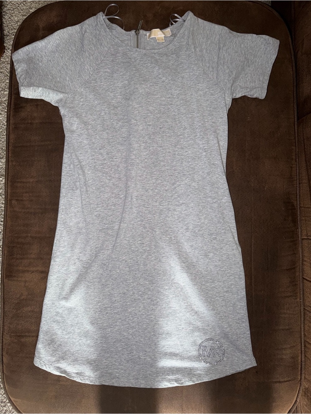Michael Kors Light Gray Short Sleeve Dress